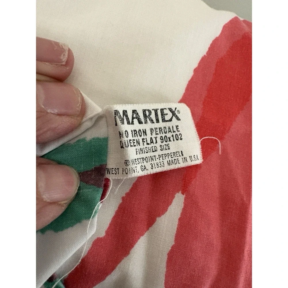 Vtg Martex Birds of Paradise Queen Duvet, Queen Sheet and 2 pillow case Rare set